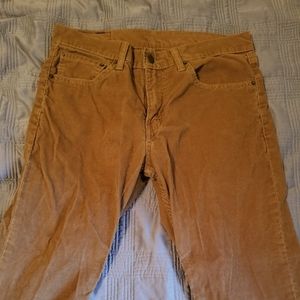 Men's Tan Levi Strauss Corduroy Pants